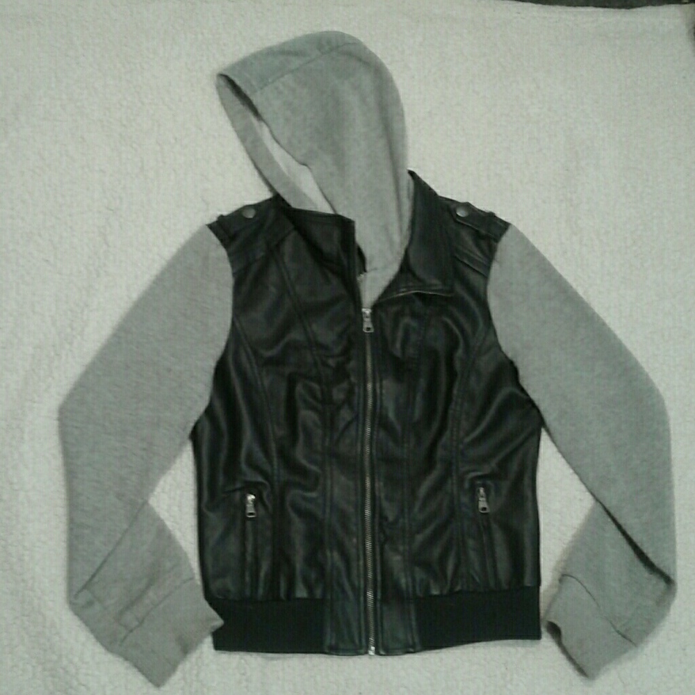 A black and grey jacket